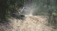 22-Creating dust after negotiating some bad ruts on Mt Stawell Track